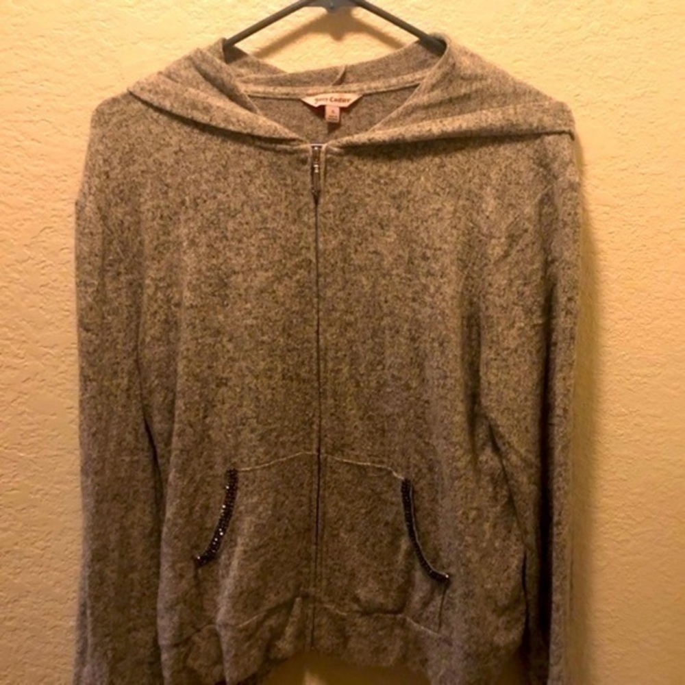 Juicy Couture super soft zip up sweater with hood